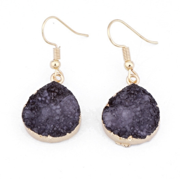 Faux Druzy Earrings - Picture 2 of 6